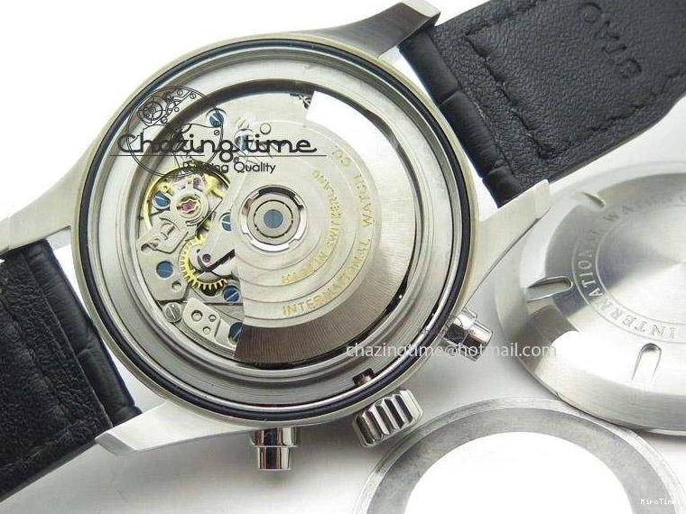 MIROTIME 0213 Soft Pilot Chrono 3777 43mm ZF 1:1 Best Edition Black Dial On Black Leather Strap A 7360